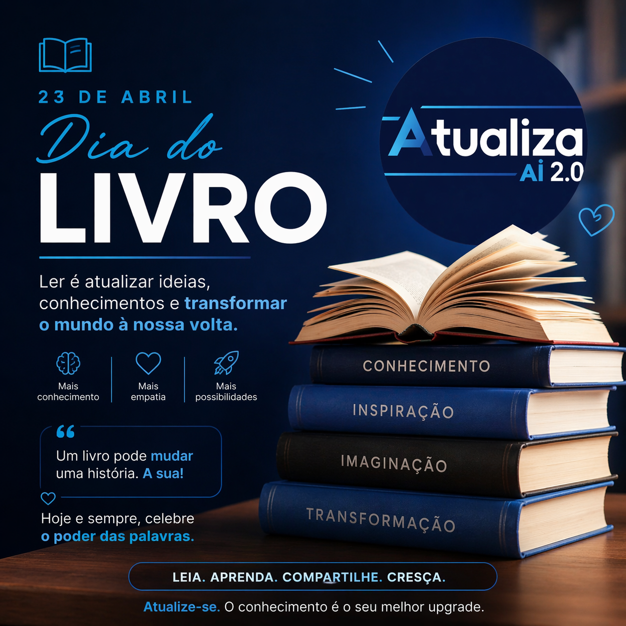 Dia do Livro reforça importância da leitura neste 23 de abril