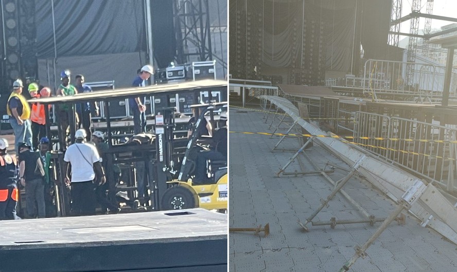 Homem morre durante montagem do palco de Shakira em Copacabana