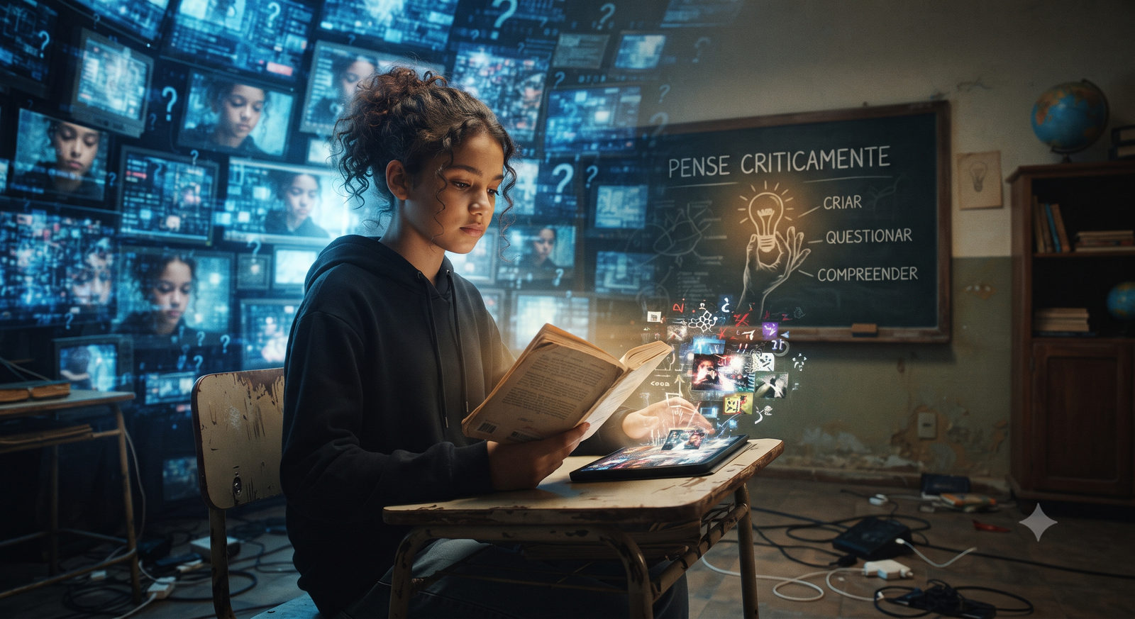 O Labirinto de Espelhos: A Alfabetização Digital e o Despertar da Consciência